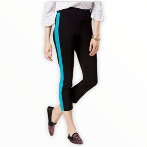 INC International Concepts Black and Teal pants